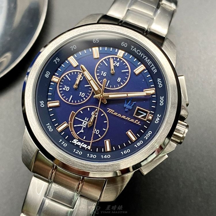 MASERATI手錶,編號R8873645004,44mm銀錶殼,銀色錶帶款◉20A004